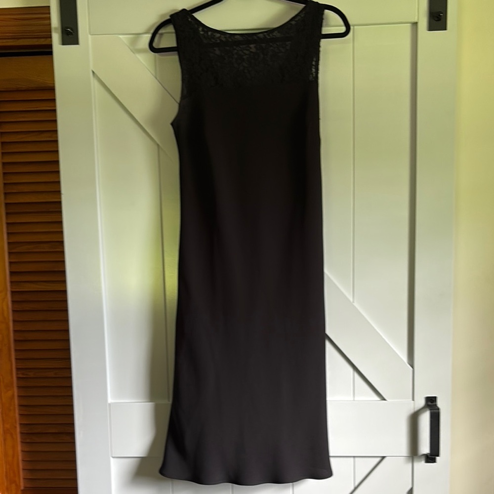 Elegant Black Lace Top Dress
